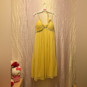 Issue Yellow Y2k Homecoming Prom Dress